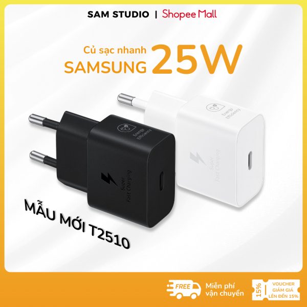 Sạc siêu nhanh SAMSUNG 25W (T2510) - Tặng kèm dây cáp