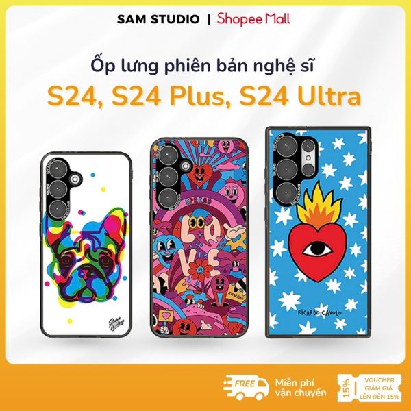 Ốp lưng chính hãng SSVN phiên bản nghệ sĩ Yeye Weller, Steven Wilson, Ricardo Cavolo dùng cho S24, S24 Plus, S24 Ultra